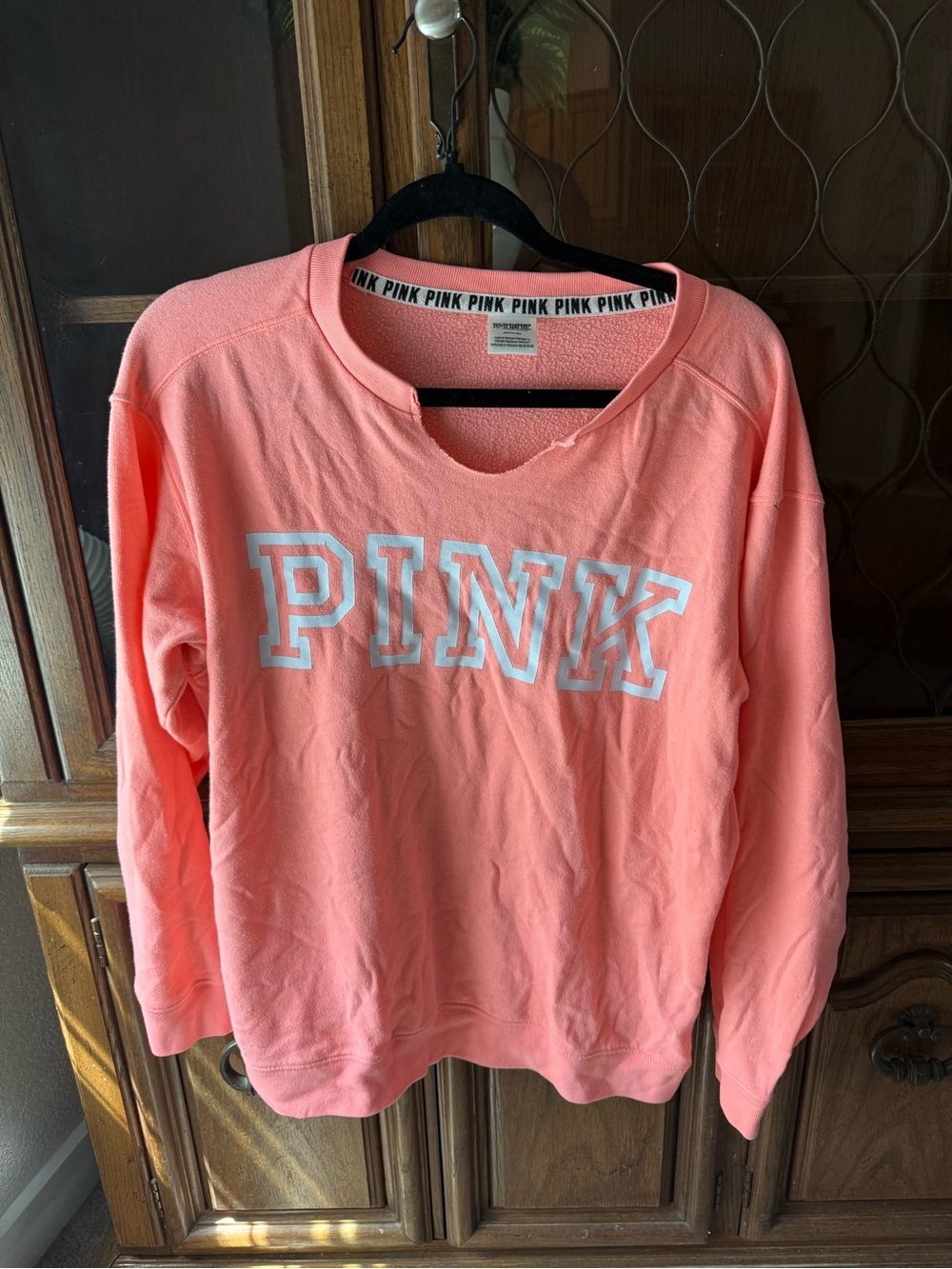Victoria's Secret PINK Coral Crew Tee